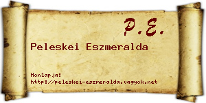 Peleskei Eszmeralda névjegykártya